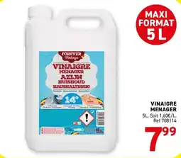 Trafic FOREVER Vintage VINAIGRE MENAGER offre