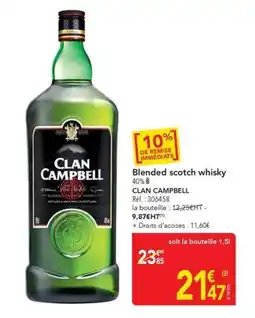 METRO CLAN CAMPBELL Blended scotch whisky offre