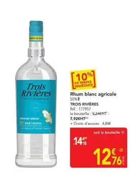 METRO TROIS RIVIÈRES Rhum blanc agricole offre