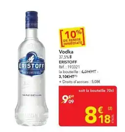 METRO ERISTOFF Vodka offre