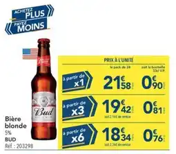 METRO BUD Bière blonde offre