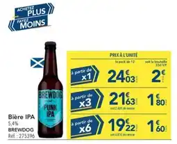 METRO BREWDOG Bière IPA offre