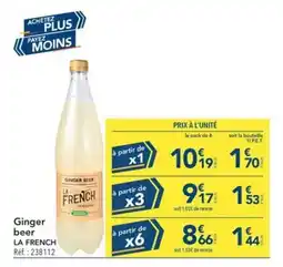 METRO LA FRENCH Ginger beer offre