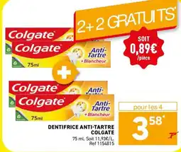 Trafic Colgate Dentifrice Anti-Tartre offre