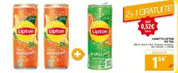Trafic Lipton Ice Tea canette offre