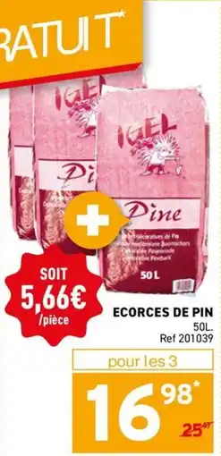Trafic IGEL Ecorces de pin offre