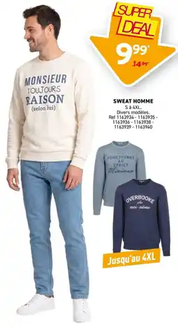 Trafic Sweat homme offre