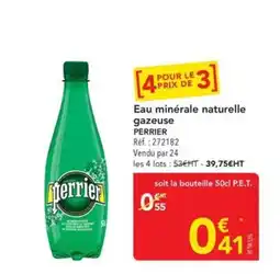 METRO Perrier Eau minérale naturelle gazeuse offre