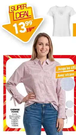 Trafic Chemise femme offre