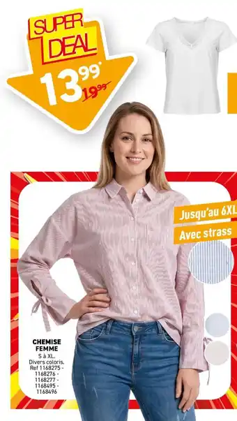 Trafic Chemise femme offre
