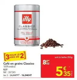 METRO ILLY Café en grains Classico offre