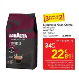 METRO LAVAZZA L'ESPRESSO GRAN CREMA offre