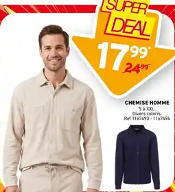 Trafic CHEMISE HOMME offre