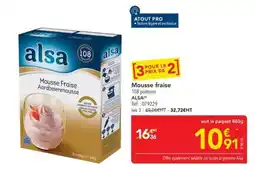 METRO ALSA Mousse fraise offre