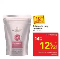 METRO CALLEBAUT Crisp pearls ruby offre