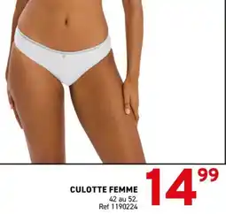 Trafic Culotte femme offre