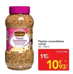 METRO VAHINE Pépites caramélisées offre