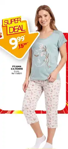 Trafic PYJAMA 3/4 FEMME offre