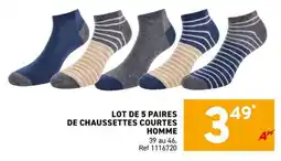 Trafic Chaussettes Courtes Homme offre