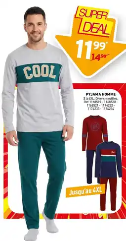 Trafic PYJAMA HOMME offre