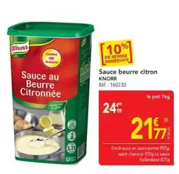 METRO Knorr Sauce au Beurre Citronnée offre
