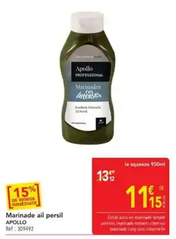 METRO APOLLO Marinade ail persil offre