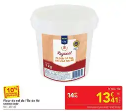 METRO METRO CHEF Fleur de sel de l'île de Ré offre