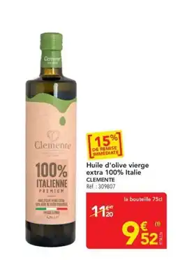 METRO CLEMENTE Huile d'olive vierge extra offre