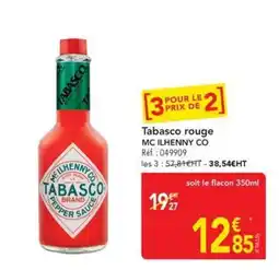 METRO Tabasco MC ILHENNY CO offre