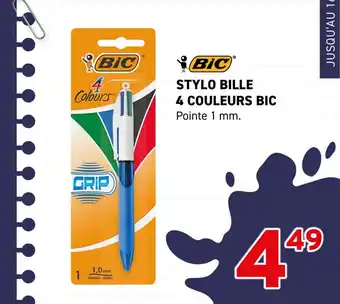 Bic stylo bille 4 couleurs