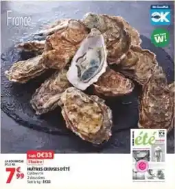 Auchan Supermarché Huîtres Closes d'été offre