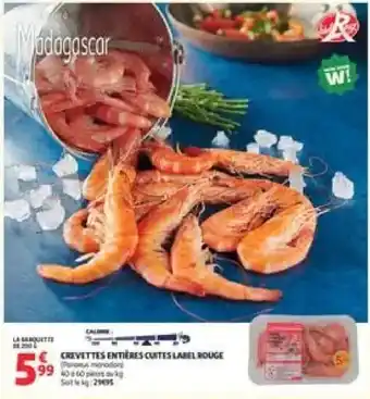 Label Rouge Crevettes entières cuites