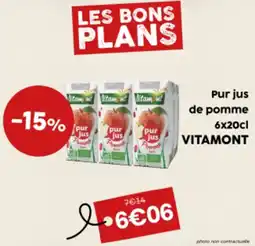 SO'BiO VITAMONT Pur jus de pomme offre