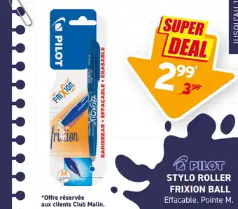 PILOT STYLO ROLLER FRIXION BALL