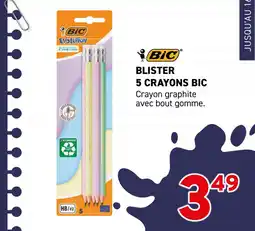 Trafic BIC blister 5 crayons offre