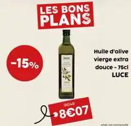 SO'BiO LUCE Huile d'olive vierge extra douce offre
