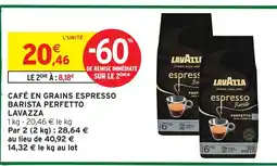 Intermarché Hyper Lavazza café en grains espresso barista perfetto offre