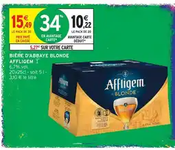 Intermarché Hyper Affligem bière d'abbaye blonde offre