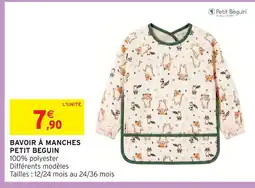 Intermarché Hyper Petit béguin bavoir à manches offre