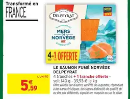 Intermarché Hyper Delpeyrat le saumon fumé norvège offre