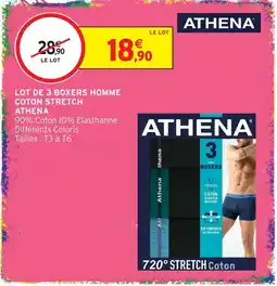Intermarché Hyper Athena boxers homme offre