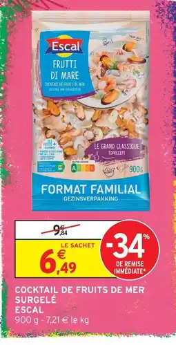 Intermarché Hyper Escal cocktail de fruits de mer surgelé offre