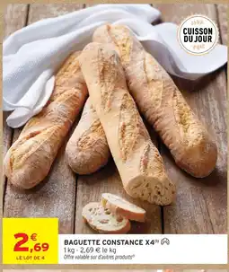 Intermarché Hyper Baguette constance x4 offre