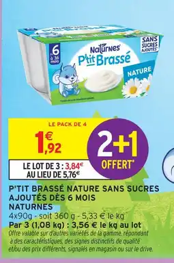 Intermarché Hyper Naturnes bols p'tite recette couscous dès 8 mois offre