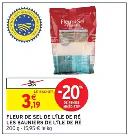 Intermarché Hyper Les sauniers de l'île de ré fleur de sel de l'île de ré offre