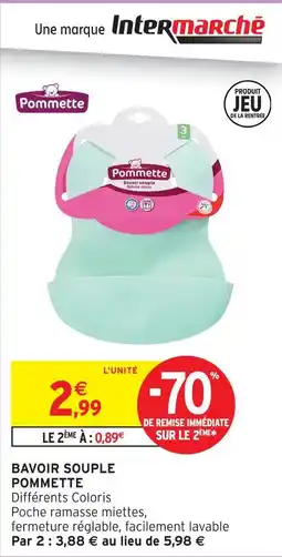 Intermarché Hyper Pommette bavoir souple offre