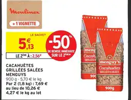Intermarché Hyper Menguys cacahuètes grillées salées offre