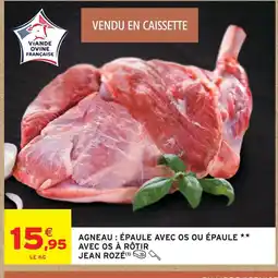 Intermarché Hyper Jean rozé agneau : épaule avec os offre