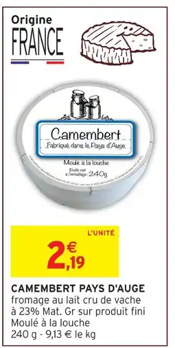 Intermarché Hyper Camembert pays d'auge offre