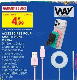 Intermarché Hyper Way accessoires pour smartphone myway offre